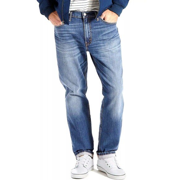 Levis 541 Jeans Mens 42x32 Blue Athletic Fit Taper Stretch Denim Pants Classic - Picture 12 of 12